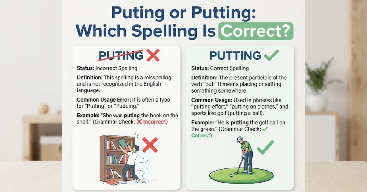Puting or Putting: Which Spelling Is Correct?