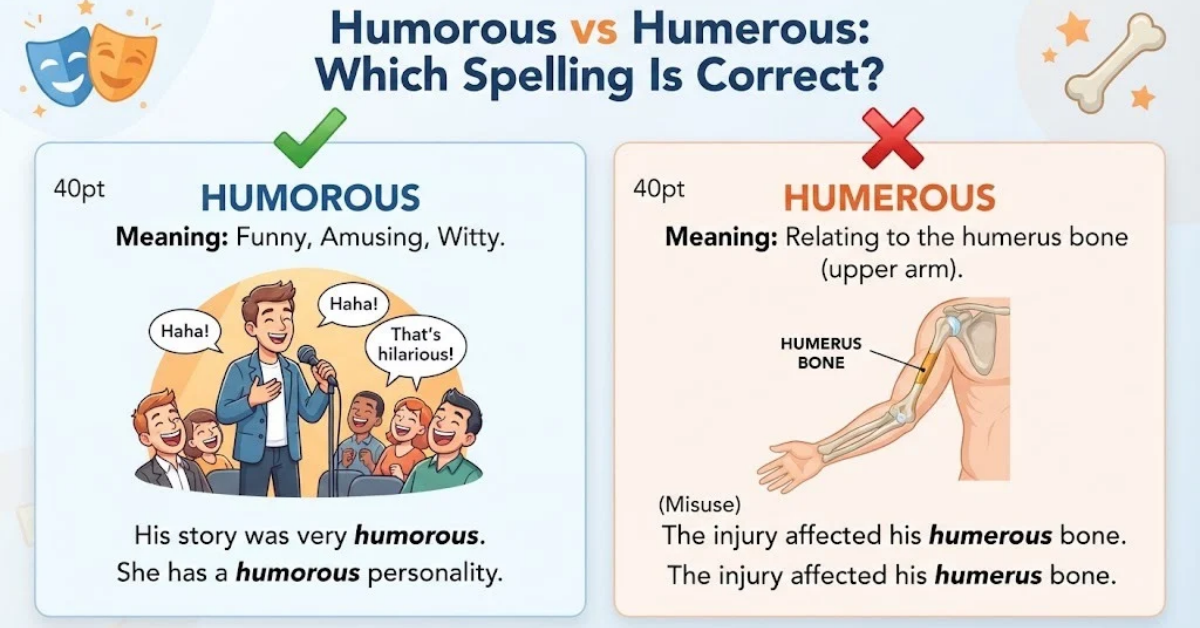 Humorous vs Humerous: Which Spelling Is Correct?